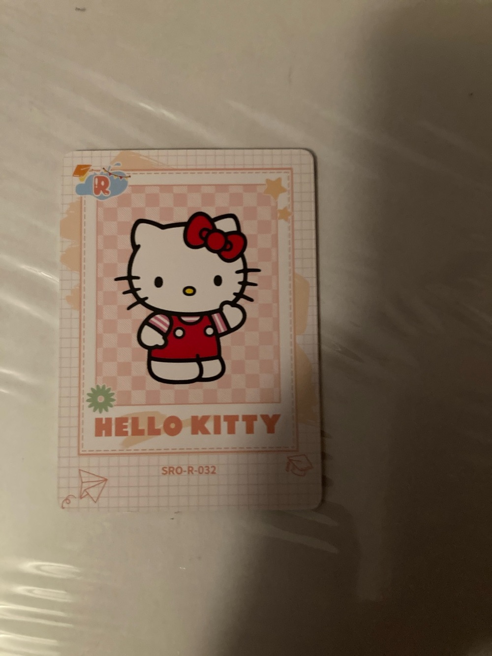 Hello Kitty Pink and Red Character Card